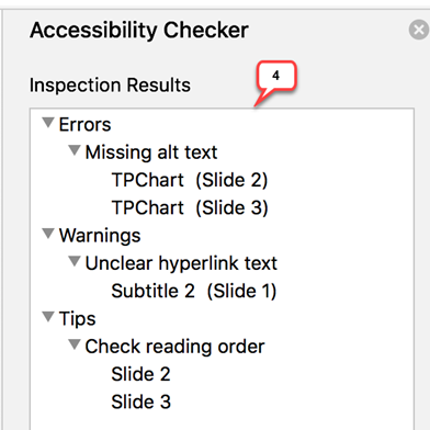 accessibility checker for mac step 4 screen shot