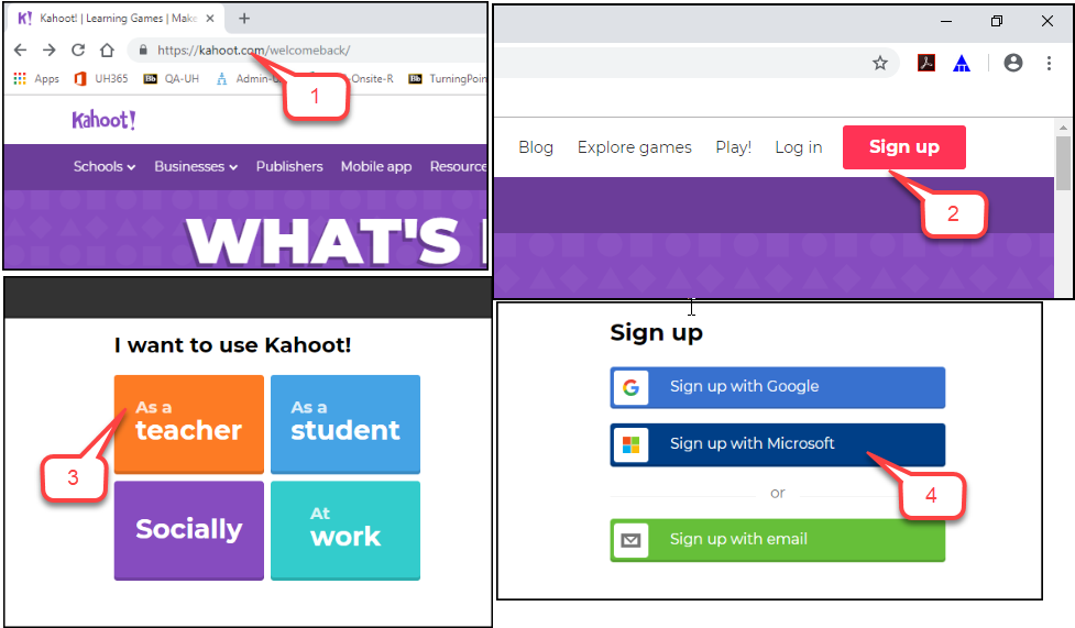 How To Create A Kahoot Account Instruction Uh
