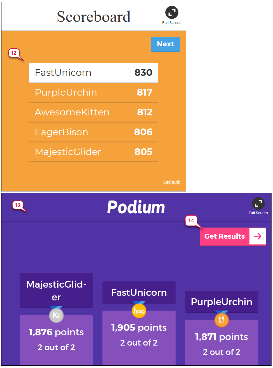 Kahoot! live game: see questions on player's screen – Help and Support  Center