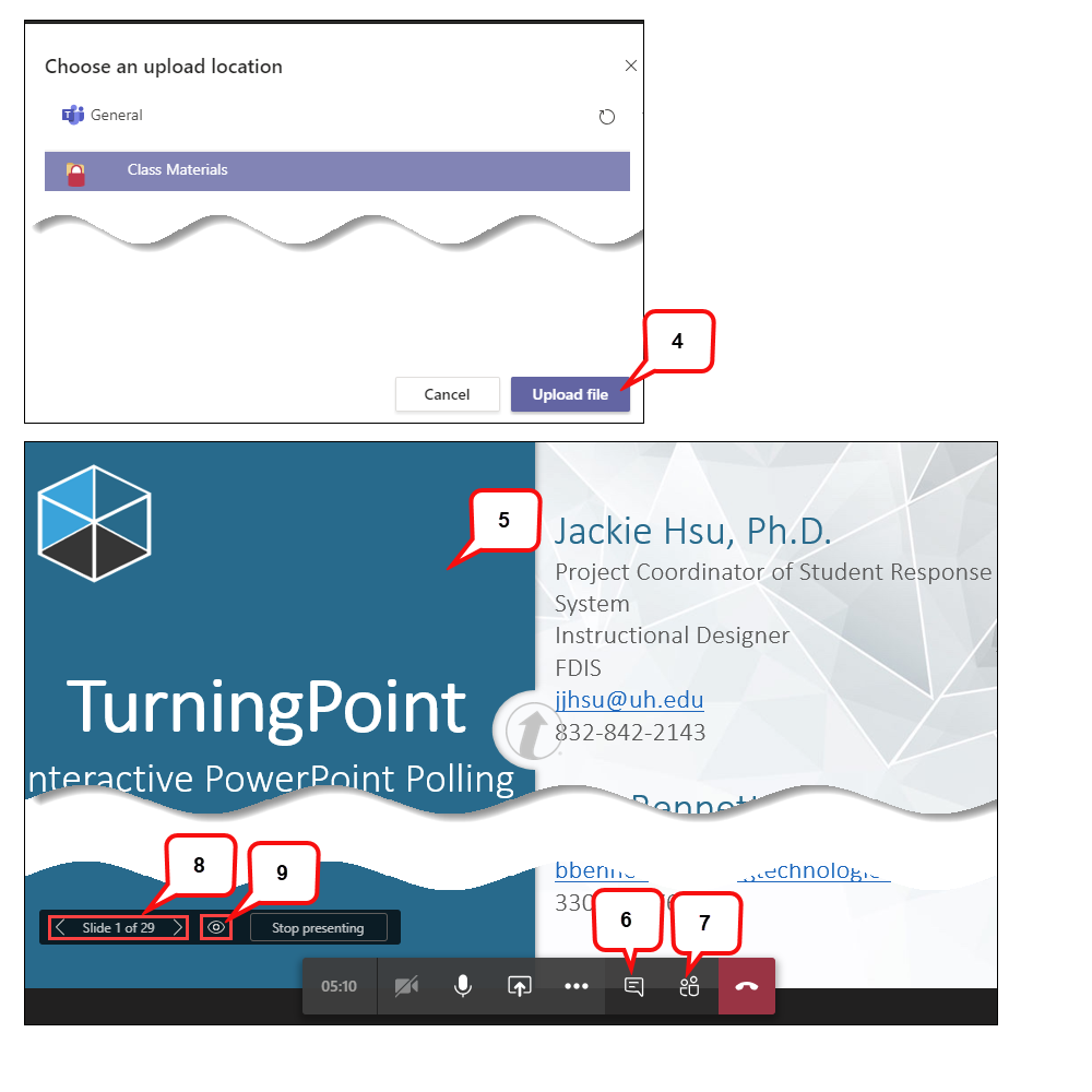 How to Share Content in a Live TEAMS Meeting Instruction UH