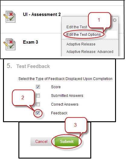 Test feedback 1 – Instruction @ UH