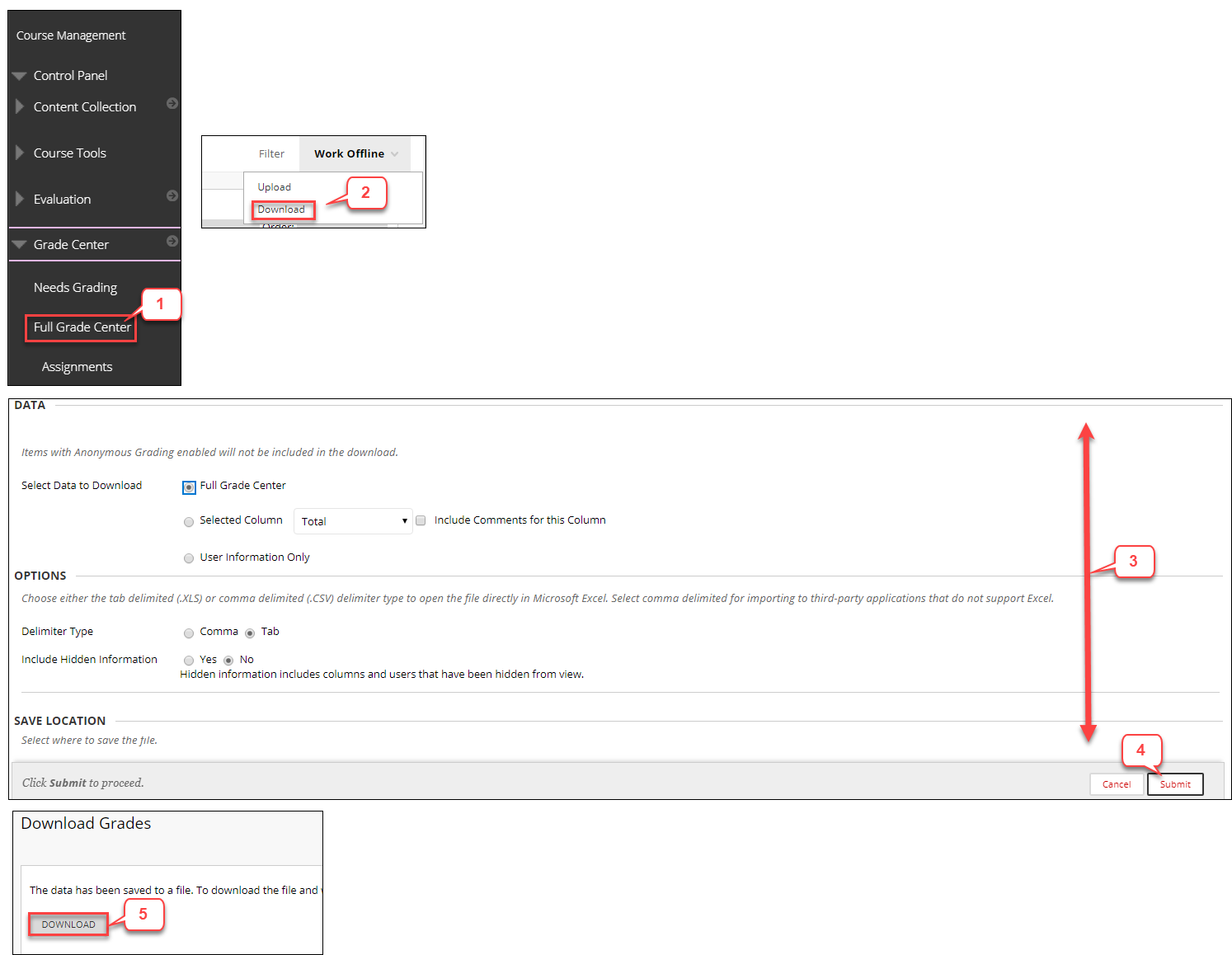 How To Export Blackboard Grades To Excel
