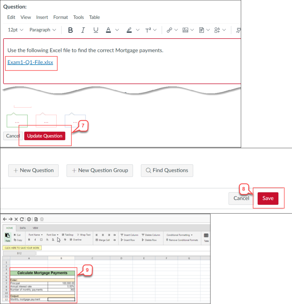 How to Use Excel Spreadsheet with LockDown Browser Instruction UH