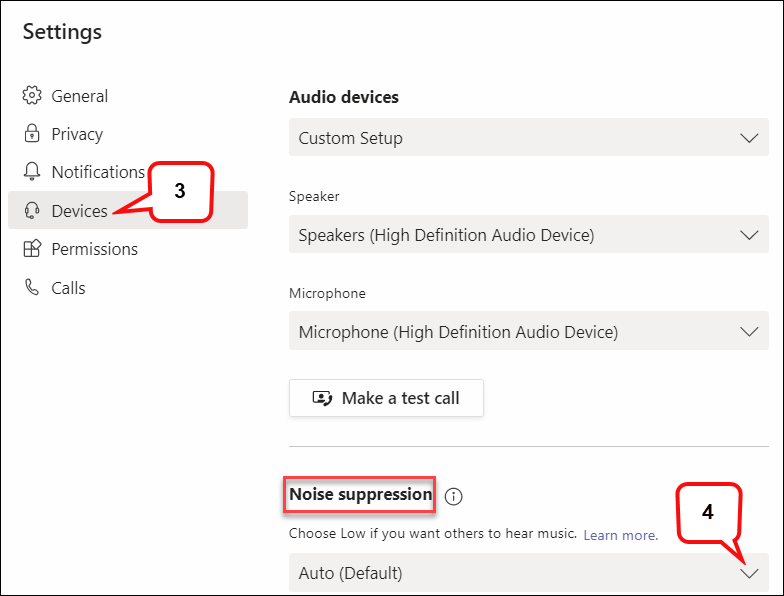 How to Reduce Background Noise in Teams Meeting Instruction UH