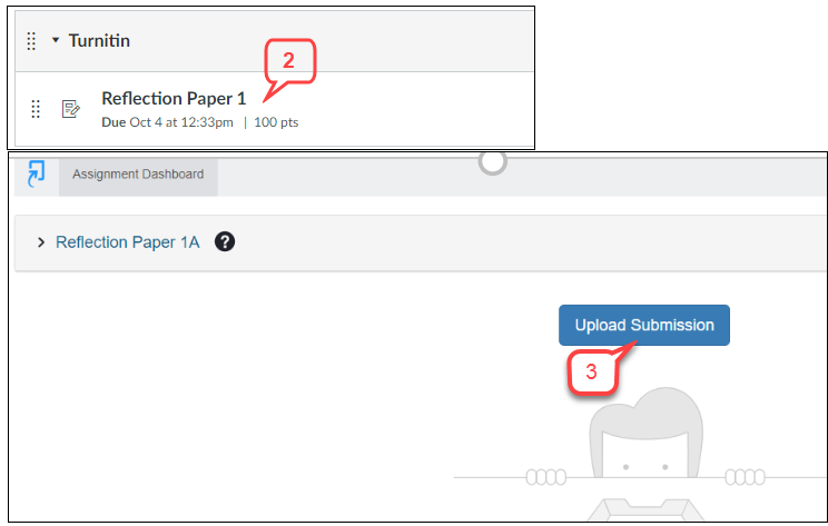 how to submit assignment using turnitin